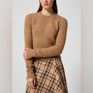 NWT- AMI Beige alpaca and merino wool sweater xL
